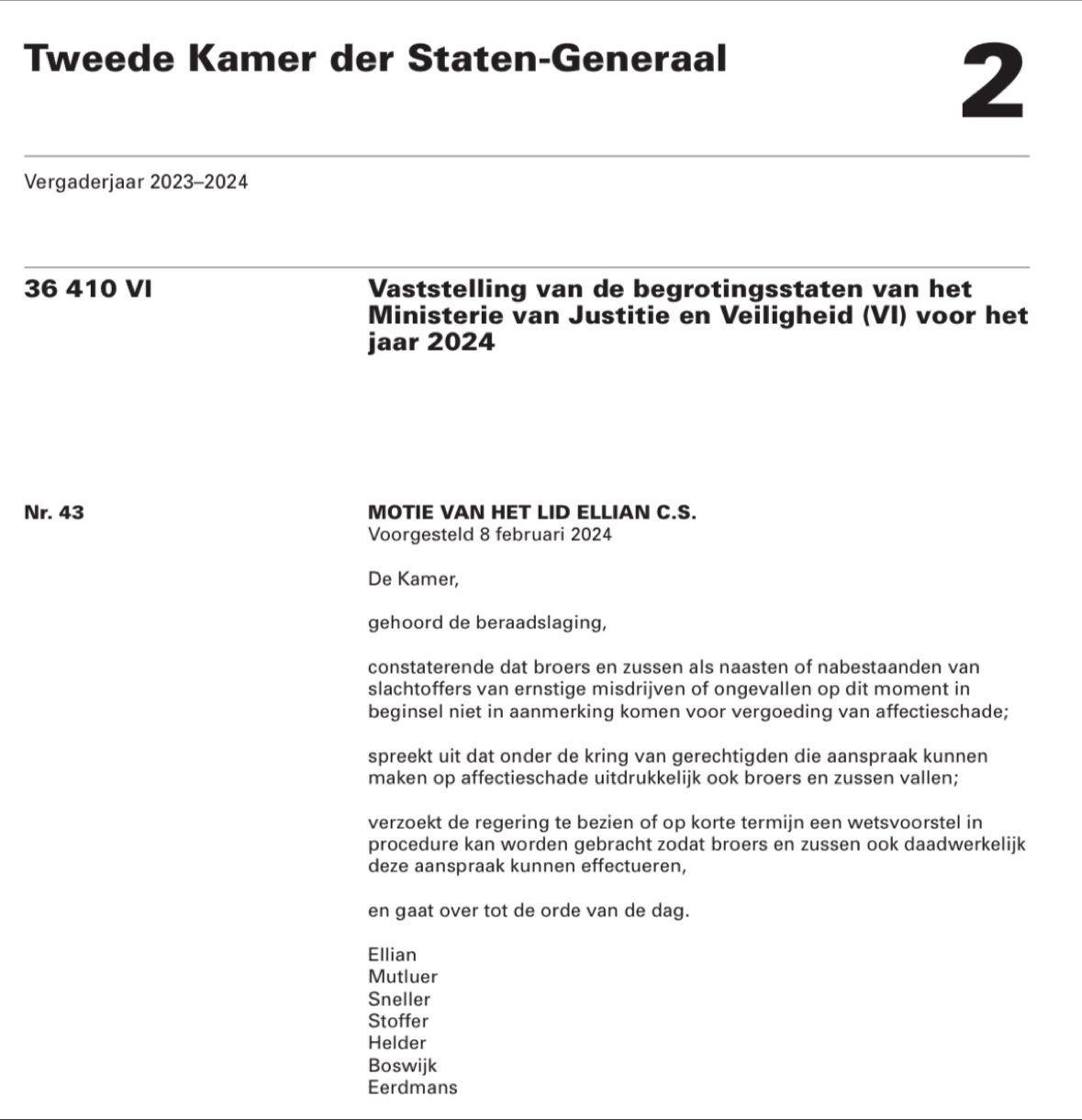 Affectieschade voor broers en zussen